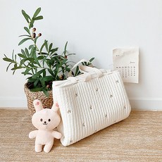 돗투돗X마롤로뜨 누빔 휴대용 소프트 아기매트 어린이집 낮잠이불 여름낮잠이불, 휴대용소프트쿨매트_상큼체리, 1개