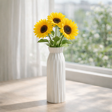 울창울창 화병 인테리어 도자기 꽃병, 화이트