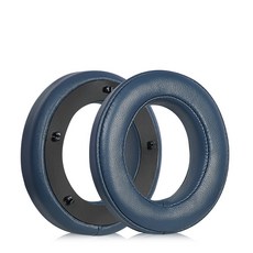 嘉義出貨 Focal clear mg pro fessional 耳罩耳機套 耳機罩 頭戴式耳機保護套 替換耳套 頭梁, 深藍色小羊皮, 1個