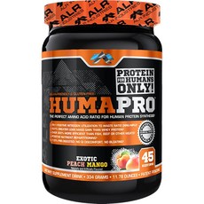 ALR Industries HumaPro 필수 아미노산 포뮬러 | EAA 단백질 보충제 근육 회복 및 성능 지원 비건 글루텐 프리 45회 분량 (이국적인 피치 망고) 3665, 1개