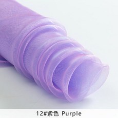 매쉬 원단 바이 컬러 샤이니 오간자 패브릭 디자이너 메쉬 튤 패브릭 웨딩 장식 보일 투명 천 조금 스티프 느낌 TJ0698, 12, 1개