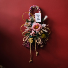 日式新年裝飾掛飾 節慶居家裝飾 迎春納福掛件，居家新年裝飾，日式節慶掛飾，新年迎春裝飾, 字卡：迎春