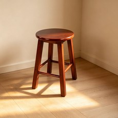바의자 원목 라운지 나무 카페 체어 등받이없는, 원목 보강 월넛 45cm