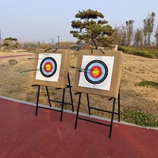 한궁과녁판 점수판 표적 활쏘기 양궁 과녁맞추기 게임, 50CMX50CMX18CM플러스선반, 1개