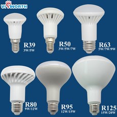 E14 Led 램프 R50 조명 E27 3W 5W 7W 9W 12W 15W 20W AC 110V 220V 240V 가정용 따뜻한 차가운 흰색 전구, 찬 백색, R80 E27 12W, 1개