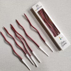 버건디 레드 웨이브초 생일초 파티초 케이크초 크리스마스, 버건디레드(1color)