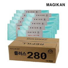 매직캔 프리베 리필봉투 PLUS 280R10B, 280ml, 1박스