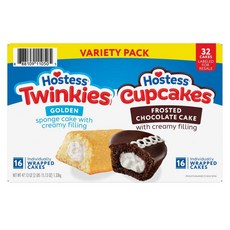 호스티스 트윙키 앤 딩동 버라이어티팩 32개입 Hostess Twinkies And Ding Dongs Variety Pack (1.31 oz. 32 pk.), 1.192kg, 1개