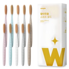 Wangta 軟金牙刷, 10入, 1個