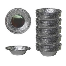 일회용 원형 은박공기 13cm 50개 캠핑 일회용기, 1개