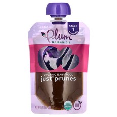 Plum Organics 유기농 이유식 생후 4개월 이상 Just prunes 99g(3.5oz) Organics (플럼 오가닉스), Plum Organics, 유기농 이유식, 생후 4개월