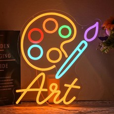 알킨 레코드 플레이어 네온사인 장식 음악 네온 라이트 레트로 리드 녹음 스튜디오 악기점 장식을 위한 컬러풀한, Paint