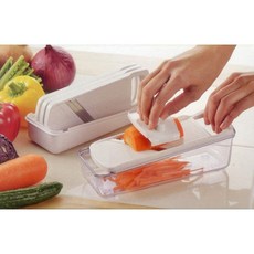 시모무라 야채공방 손잡이 채칼 강판 슬라이서 4종 + 케이스 + 안전홀더 세트 VSY-01, 1세트