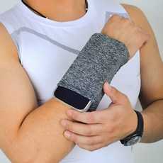 運動跑步手機臂套：男女通用戶外騎行健身零錢臂套，透氣舒適，觸控螢幕