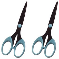 북유럽풍 스테인리스 스틸 데스크 다용도 가위, 블루, 2개