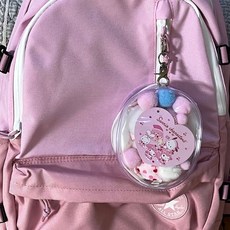 ois 公仔展示包溜娃包烏薩奇收納包展示包 可愛PVC材質, 1個, 高透明升級款空包（沒有毛球和鑰匙扣）,10cm（拍二發三）