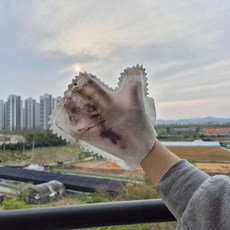 빨아쓰는부직포액정청소 화초블라인드창틀틈새 지문먼지제거클린장갑 ( 10p )