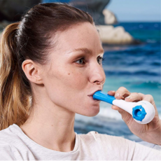 캐시웨이 폐활량 호흡근 운동기구, 블루, 1개