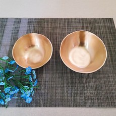 브론즈아트공방 방짜 유기그릇 반상기세트 놋그릇 신혼그릇 디자인그릇 원앙세트, 1개