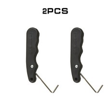 아이스 하키 스케이트 레이스 강화제 2Pcs 핸들 잡아 PP 접는 인체 공학적 디자인 양복 그림 롤러 도구, 01 Black