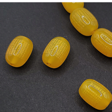 다온비즈 천연석 염주재료 원석 팔찌만들기 황마노 반야심경, 1개, 옐로우골드