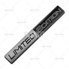 자동차 엠블럼 배지 접착 스티커 트렁크 메탈 3D 리어 장식용, Matte Silver Black, 단일, 상세설명참조