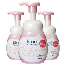 Biore 蜜妮 保濕型棉花糖泡泡洗面乳, 3個, 150ml