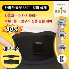 EMS 미세전류 스마트 슬리밍 허리벨트 ems 복근 운동기 ems 텐미닛벨트 뱃살 빼기 운동 기구, (1) [충전형]