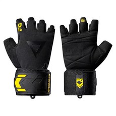 FITTERGEAR 加強式護腕手套 健身訓練透氣防滑手套, 黑色旗艦款,S（6.2-7.2 CM）, 1個