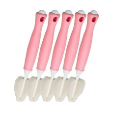 하이비 프리미엄 젖꼭지 세척솔, 5개, 라이트핑크