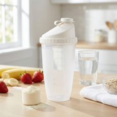 쉐이크컵 단백질 쉐이커 보틀 믹싱 헬스 운동 물통, 1개, 300ml, 투명
