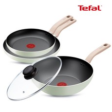 테팔 인덕션 민트 세이지 4종(팬24+28+웍28+유리뚜껑28), 1세트, 팬24+28+웍28+유리뚜껑28