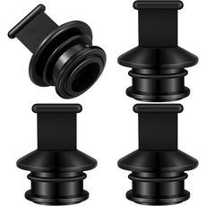 4개의 F118 푸시인 PVC 보트 배수 플러그 키트 118인치 스루 선체 배수로 스토퍼 스커퍼 교체 라이브웰 오버플로 배수관 부품의 효과적인 물 넘침 방지, Black, 1-1/8, 1개