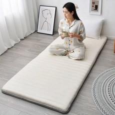 Natural Latex Mattress Viscoelastic 90x190 Tat Single Bed Pad Inflatab, 60x120센티미터, white