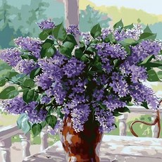 모모픽스페인팅 DIY명화그리기 40x50cm, I12 라일락 꽃향기, 1개