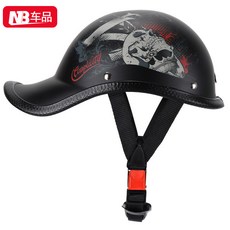 야구모자헬멧 오토바이 스쿠터 여름 반모헬멧 남녀공용, 1개, F_시대의 신화 헬멧