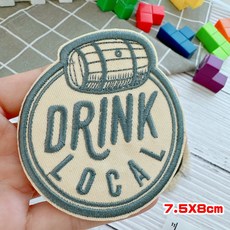 皮卡布 J6 北極熊 布貼 裝飾布章 臂章燙 刺繡燙布貼 徽章 熨燙貼 Patch 魔鬼氈布章, 1個, 4號,熱熔膠款