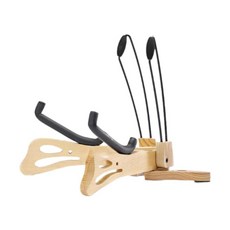 GHSHOP 악기 바닥 스탠드 홀더 미니 기타 세련된 경량 원목 우쿨렐레 스탠드 (악기 우쿨렐레 기타용), 나무 플라스틱, 밝은 갈색