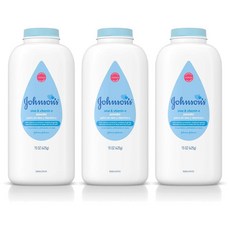 존슨즈 콘스타치 베이비 파우더 JOHNSONS Cornstarch Baby Powder Aloe & Vitamin E, 425g, 3개
