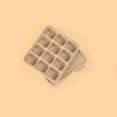 홍스마마 플래티넘 실리콘 이유식 큐브 이유식 준비물 얼음틀 아이스몰드 아이스 트레이 실리콘 몰드 마늘틀, 1개, 토피넛, 30ml