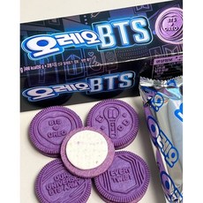 BTS 聯名 奧利奧 幻紫黑糖煎餅口味夾心餅乾, 100g, 1個
