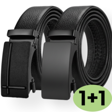 몬젠 남성 벨트 가죽 자동 1+1