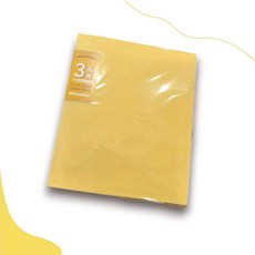 寶貝龍 3孔/4孔 孔夾 PP資料夾, 1個, 3孔 黃, 黃