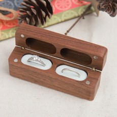 반지 케이스 원목 미니 보관함 긴사각 주얼리함