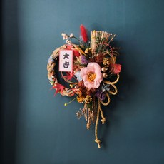 日式新年裝飾掛飾 節慶居家裝飾 迎春納福掛件，居家新年裝飾，日式節慶掛飾，新年迎春裝飾, 字卡：商売繁盛