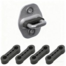 SEAMETAL 충격흡수 자동차 도어 잠금 버퍼 댐퍼 소음방지 실리콘 쿠션 4p 세트, 블랙, 4개