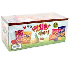 ET 농심 맛있는이야기 24팩, 1세트, 30g 4종 6봉 총24봉