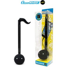 明和電機 黑白10週年紀念新款 Otamatone neo 28.5cm 音符樂器 電子二胡 玩具樂器, 黑, 1個