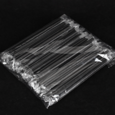 뉴잉 28cm 개별포장 긴 빨대, 블랙, 1개, 100개