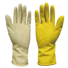 아이템셀 미니 짧은 고무장갑 24켤레, 노랑, 소(S), 24개